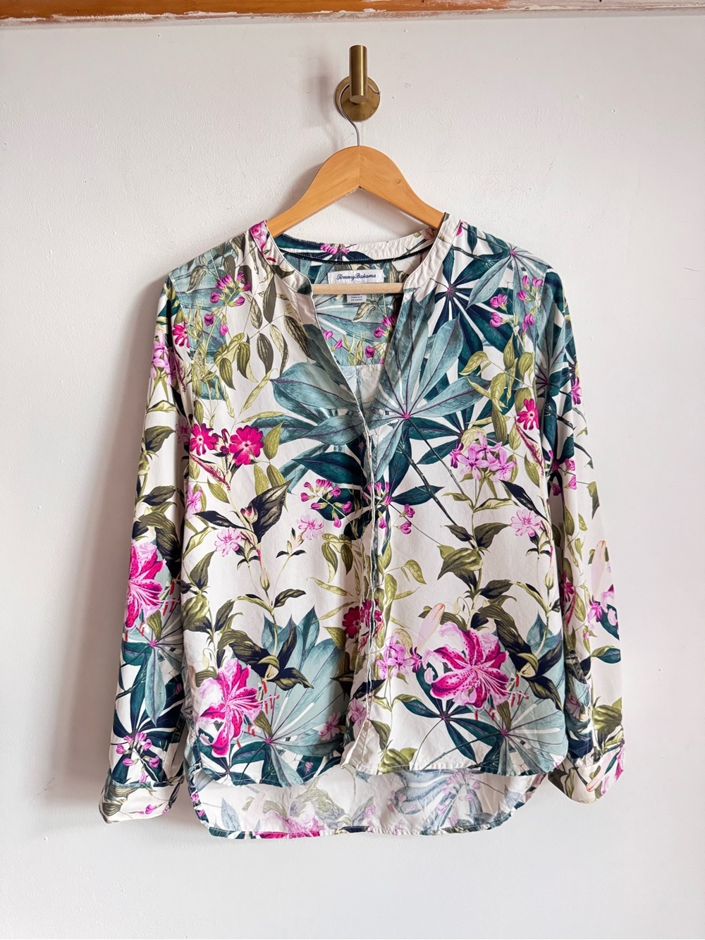 Tommy Bahama Silk Hawaiian Print Shirt S